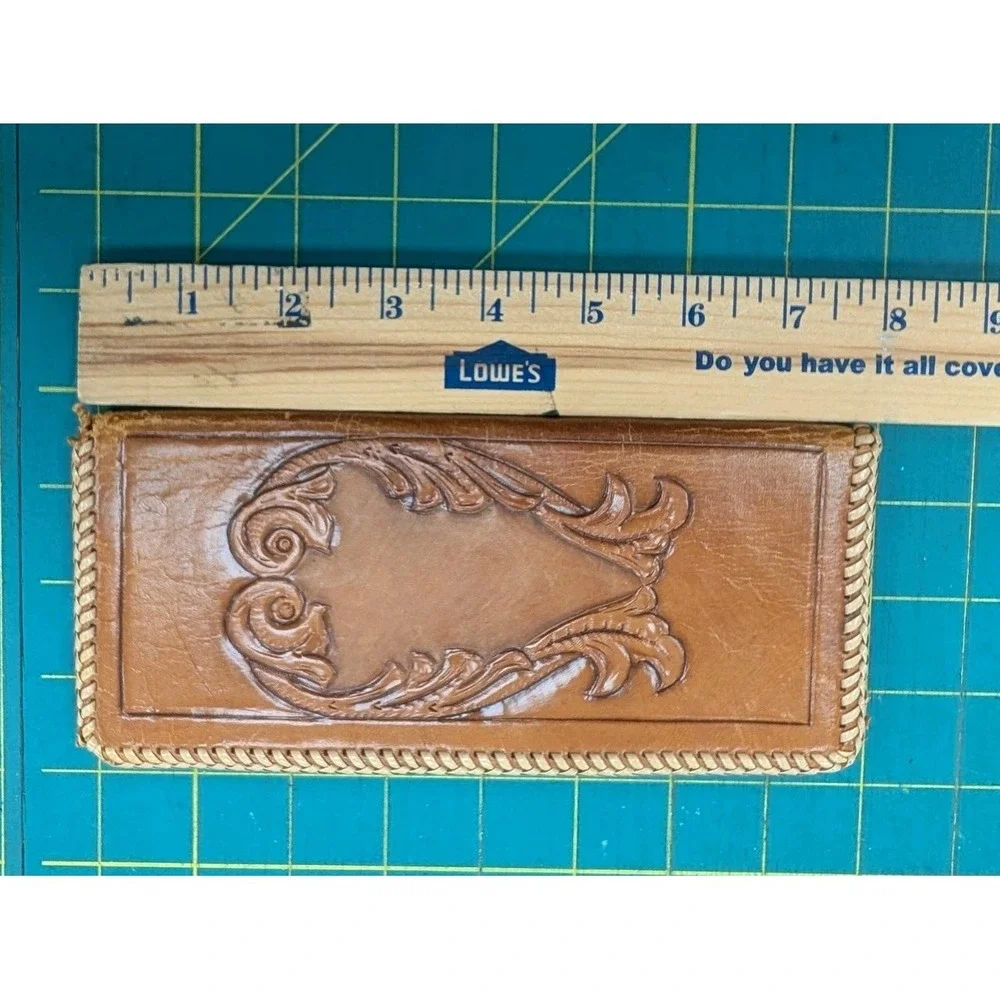 Leather Tooled Checkbook Cover 8
